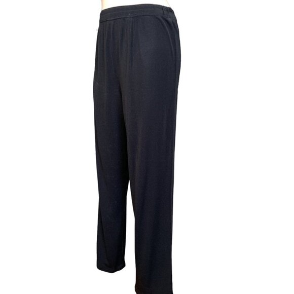 Exclusively Misook Pull On Pants S/M Black #118G - Picture 4 of 8
